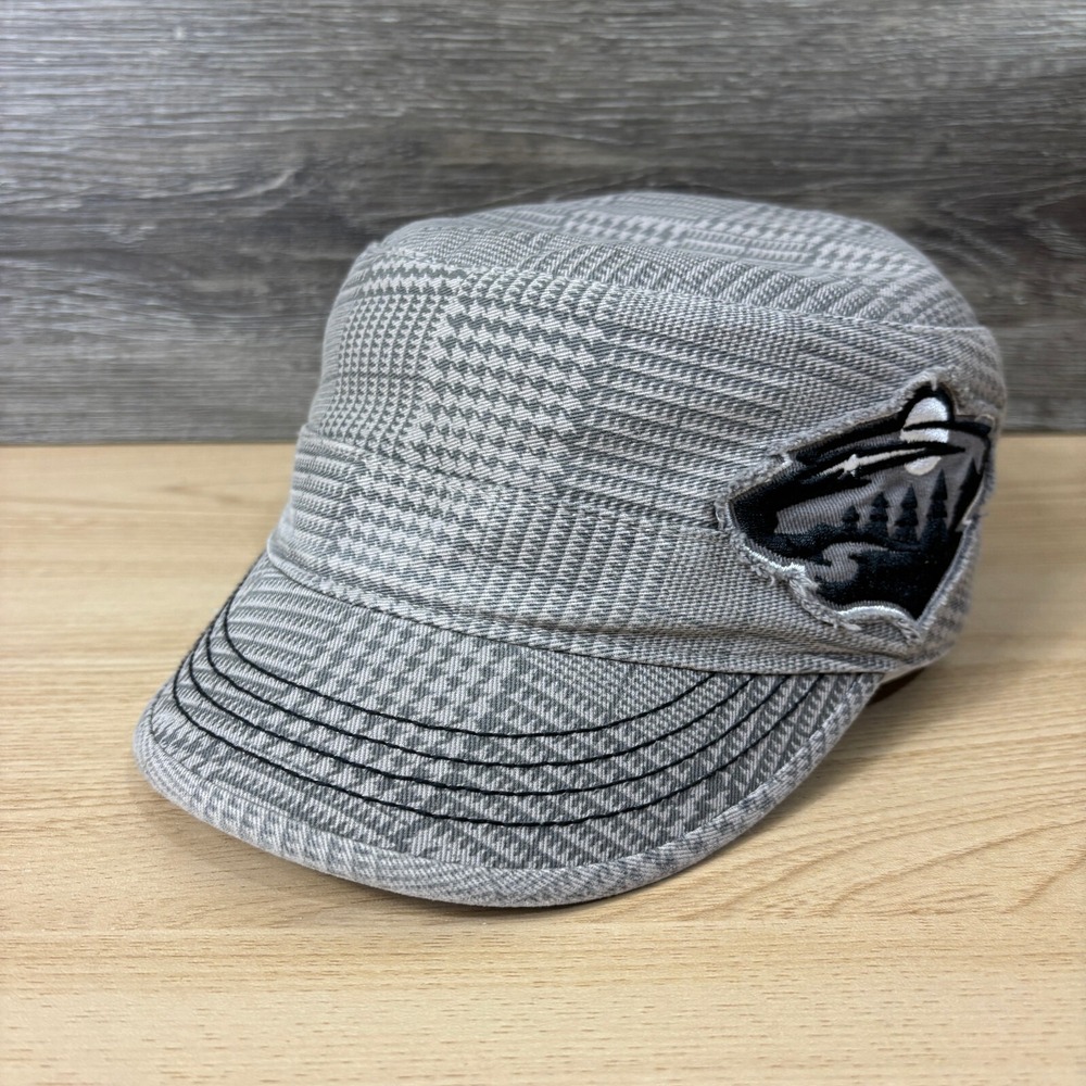 Minnesota Wild Hat Cap Strap Back Womens Gray Houndstooth Cadet NHL Hockey '47